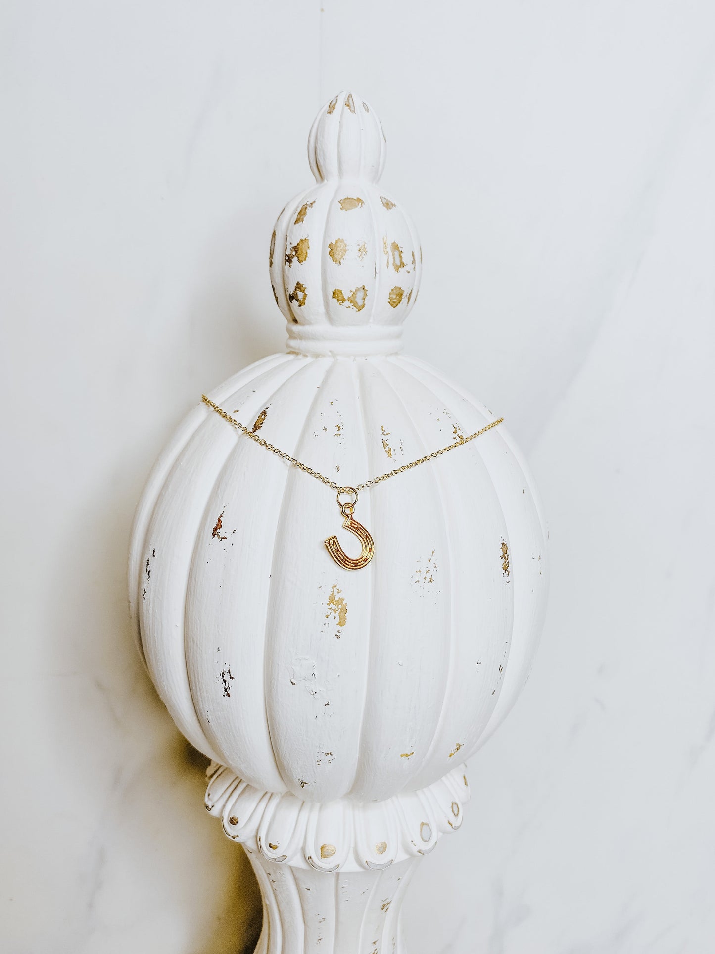 Lucky Gold Horseshoe Necklace