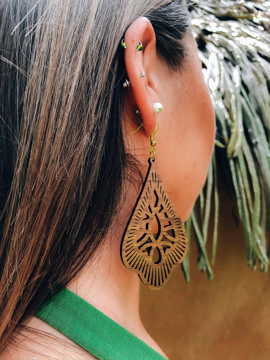 They Call Her Lacett Hardwood Earrings