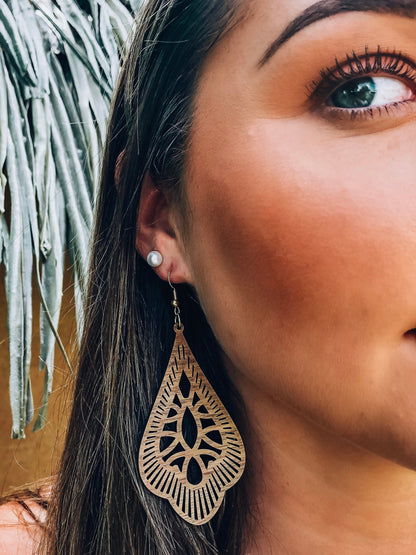 They Call Her Lacett Hardwood Earrings