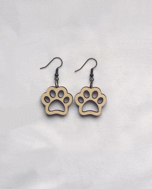 Fur Baby Paw Earrings